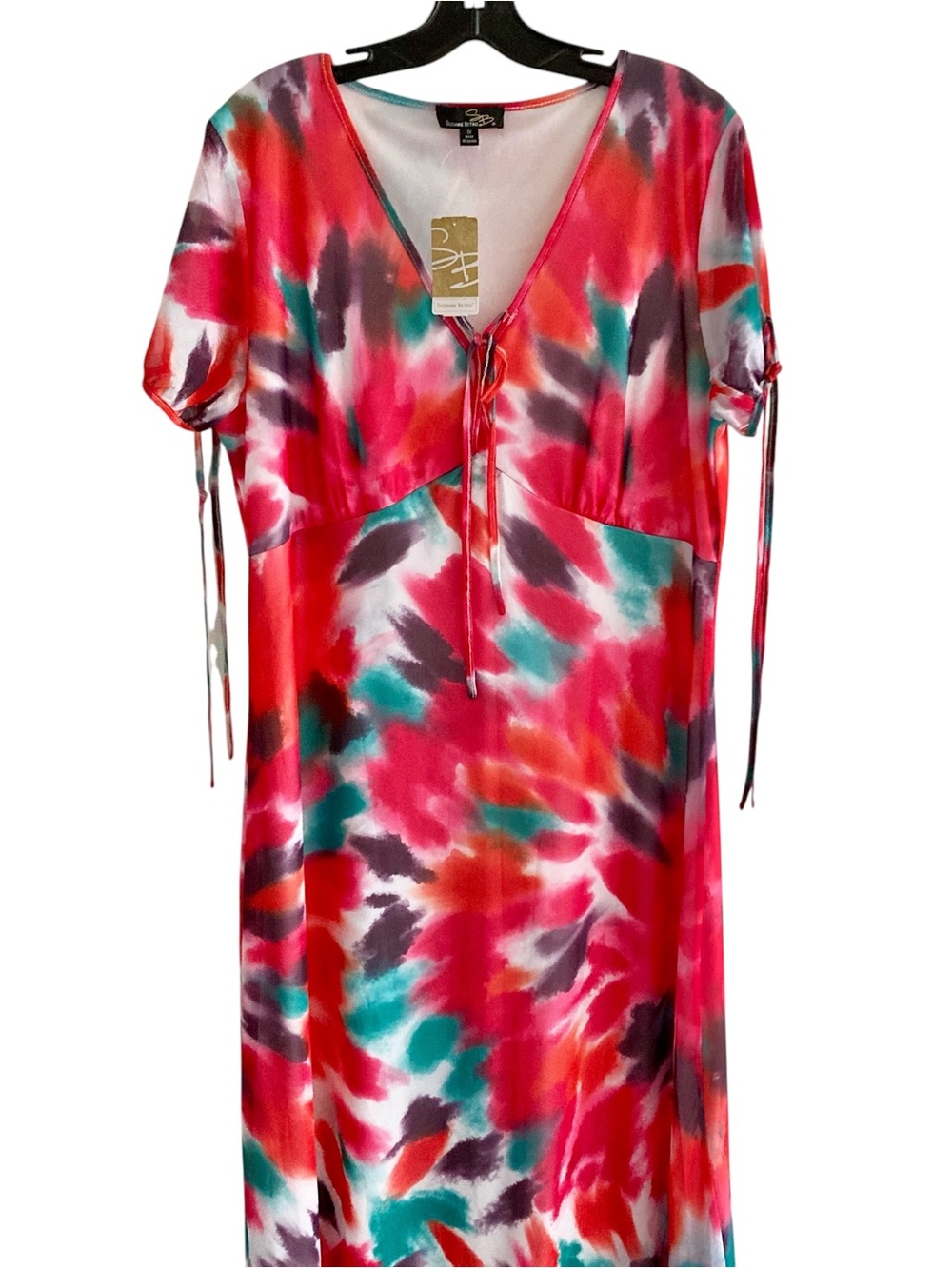 Susan Betro | Vibrant V-Neck Maxi Dress NWT